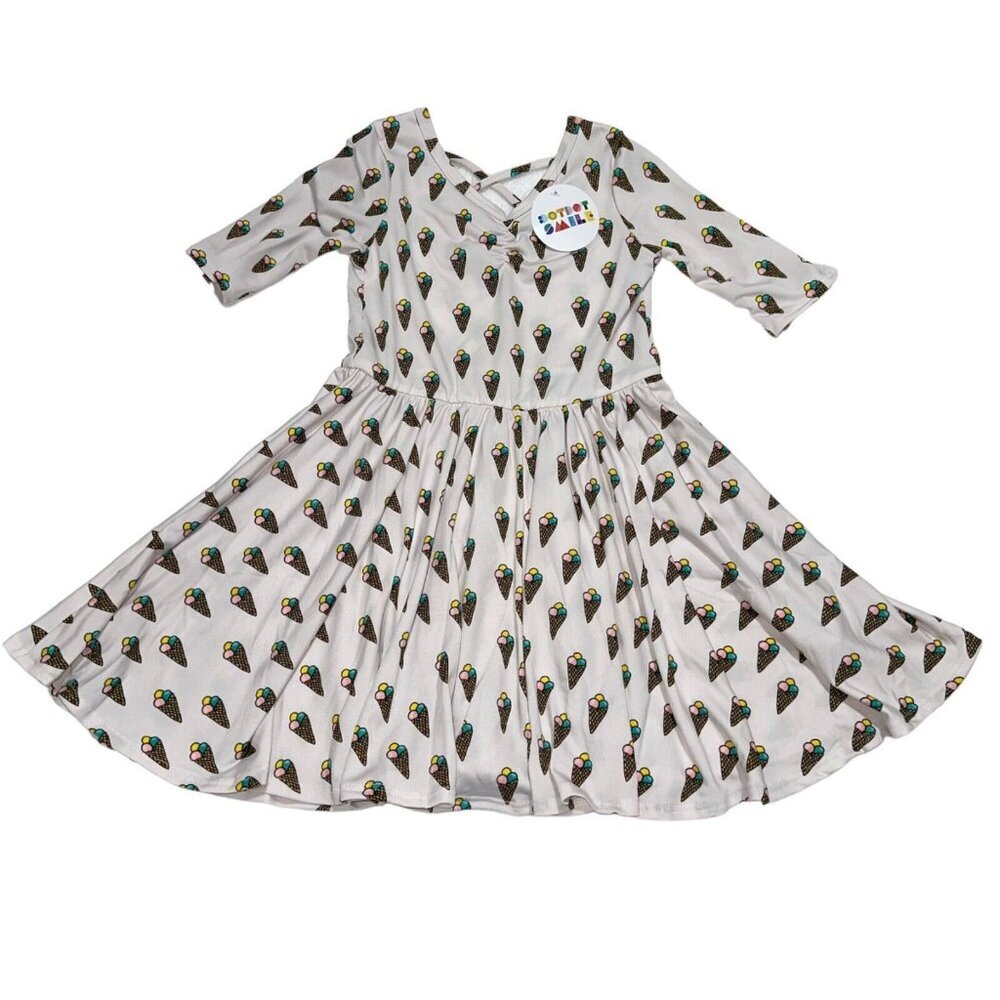 Dot Dot Smile Toddler Girl 3T/4T‎ Ice Cream Cone Ballerina Dress Twirl Skirt NEW